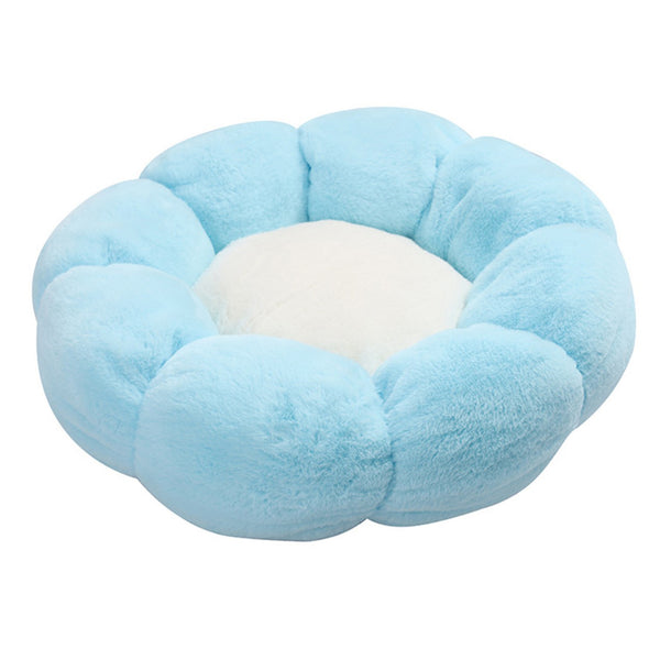 JiaDuo Cute Dog Bed for Small Medium Dogs Cats Flower Shaped Pet Bed Self Warming Soft Puppy Bed Winter Indoor Cat Bed