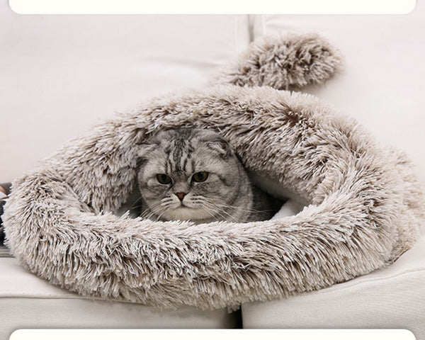 JiaDuo Cat Bed Cat Sleeping Bag Indoor Cat Cave Winter Self Warming Mat for Kittens Puppies Small Dogs Bed Pet Bed