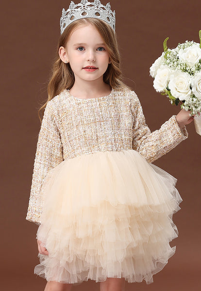 Baby Girls Spring & Autumn Long-sleeve Tutu Party Dress