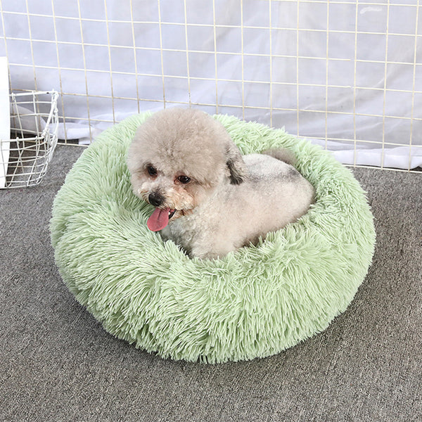 JiaDuo Dog Bed for Large Medium Small Dogs Washable Cat Bed Calming Big Dog Bed Soft Plush Round Pet Bed Puppy Bed Self Warming Autumn Winter Indoor