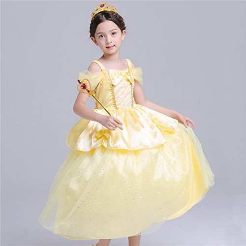 Girls Princess  Costume Party Layered Fancy Dress Up