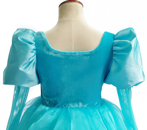 Little Girls Mermaid Princess Costume Cosplay Dress for Halloween Party