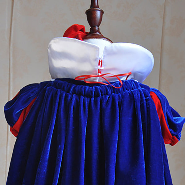 Snow White Princess Deluxe Costume Dresses Birthday Party Cosplay Outfits for Girls