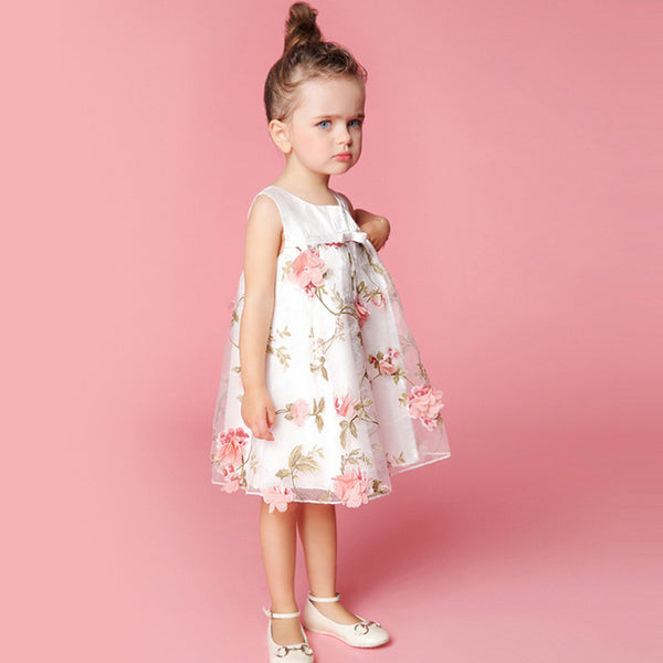 Toddler Girls Sleeveless Daily Dress