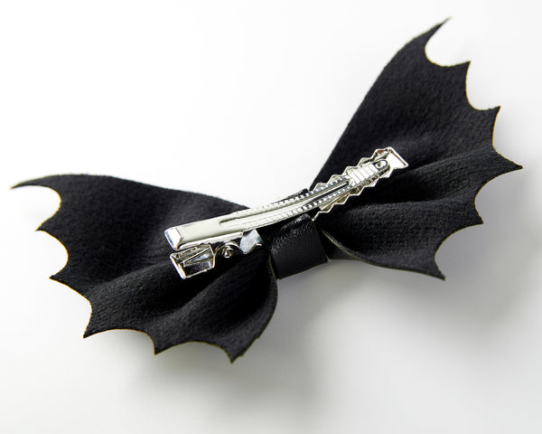 Bat Hair Bow Clips for Teen Girls Women 4pcs Halloween Decorations Cosplay Costume Hair Accessories 4inch