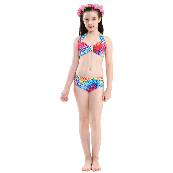 Girls Princess Bikini Swimsuit 10  Rainbow