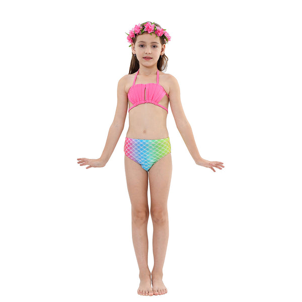 Girls Princess Bikini Swimsuit 10  Rainbow