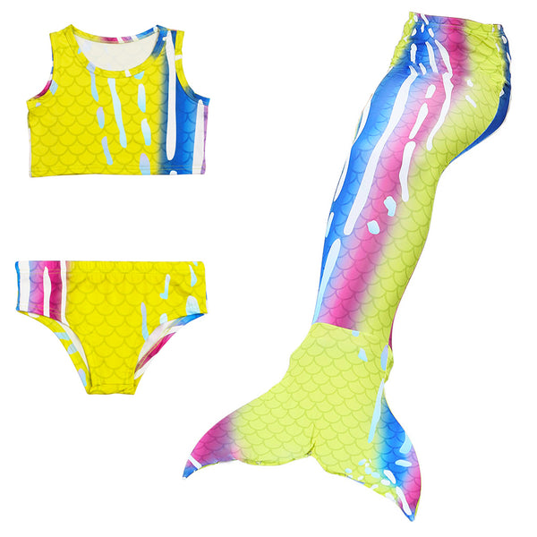 Girls Princess Bikini Swimsuit 12  with Vest