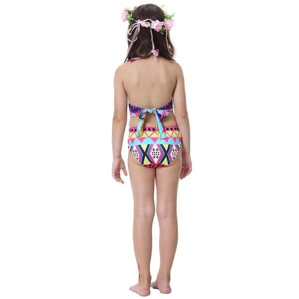 Girls Princess Bikini Swimsuit 9 Geometric