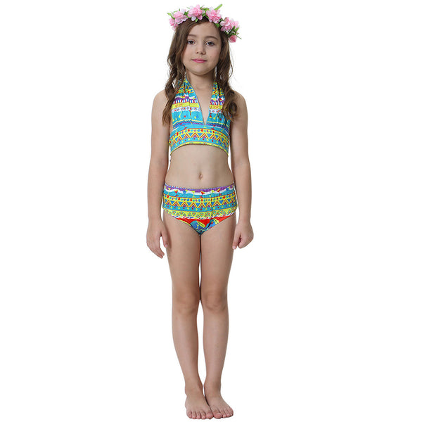 Girls Princess Bikini Swimsuit 9 Geometric