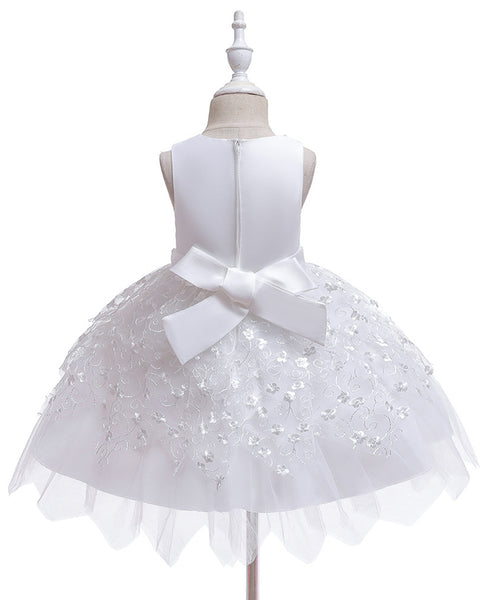 Girls Sleeveless Floral Princess Dress Flower Girl Dress