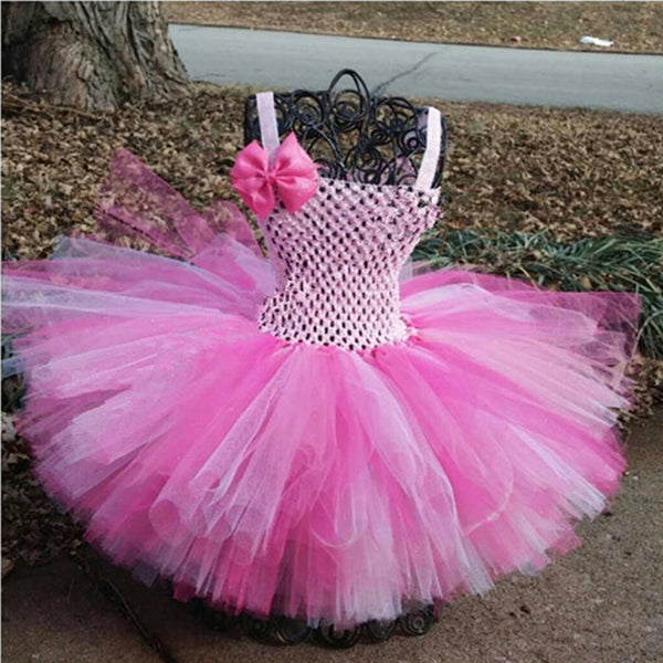 Girls Fairy Costume Tutu Dress