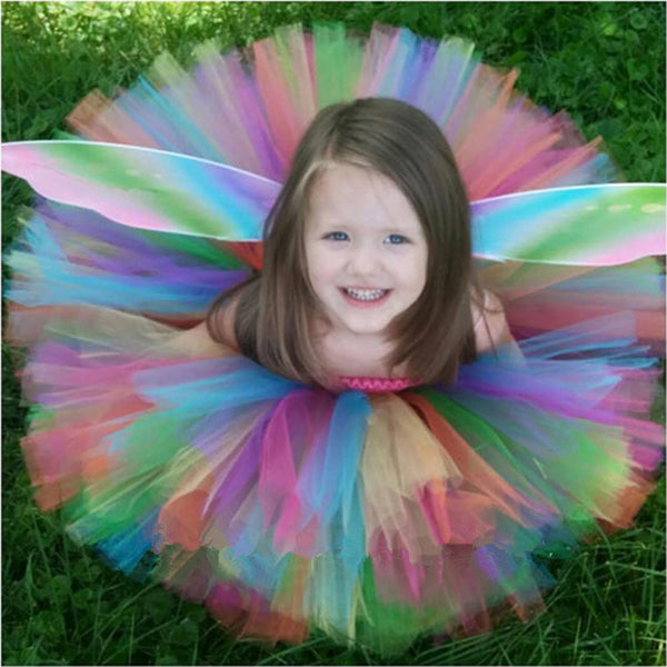 Girls Fairy Costume Tutu Dress