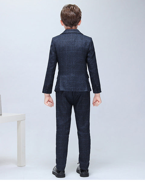 Boys' Formal suits 5 piece Dresswear Suit Set With Vest and Tie