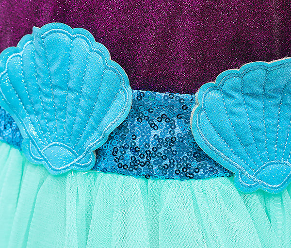 Little Girls Mermaid Costume Princess Dress Up for Halloween Birthday