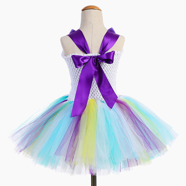 Baby Girls Unicorn Rainbow Tutu Party Dress