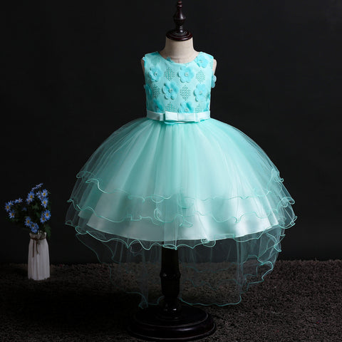 Little Girls 3D Flower Formal  Dress