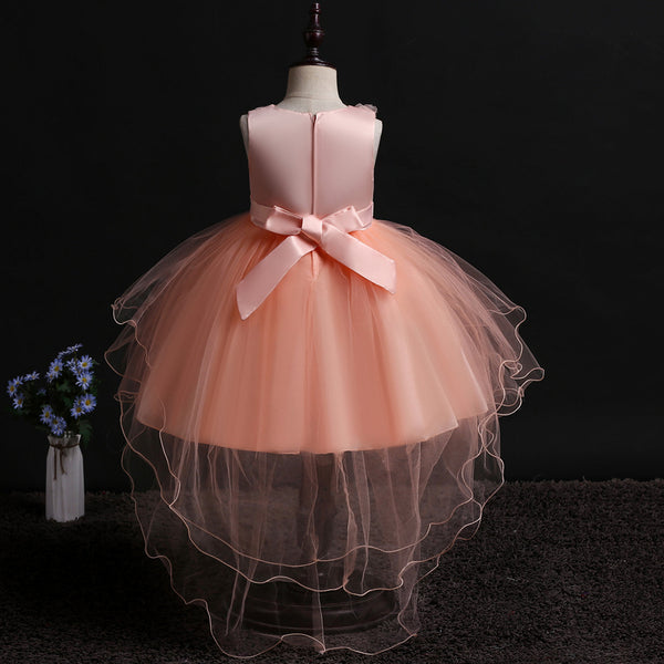 Little Girls 3D Flower Formal  Dress