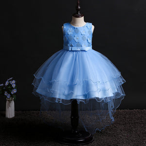 Little Girls 3D Flower Formal  Dress