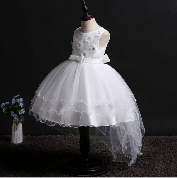 Little Girls 3D Flower Formal  Dress